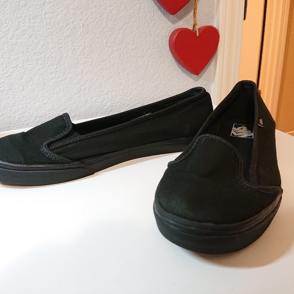 Vans Lo Pro Slip On Black Shoes